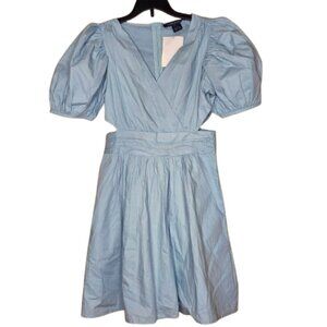 NWOT French Connection Women's Rhodes Puff-Sleeve Mini Dress